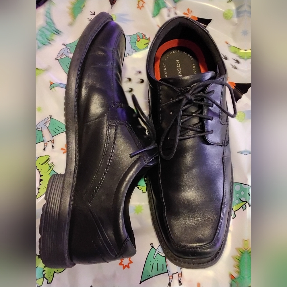 Rockport Men's size 10.5 10 1/2  lightweight flexsole trutech Oxford Dress Shoes